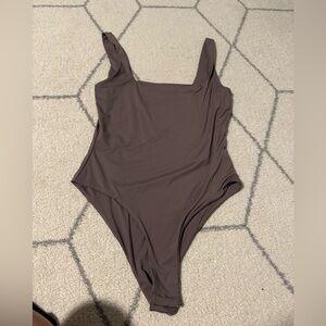 SHEIN Brown One-Piece bodysuit
